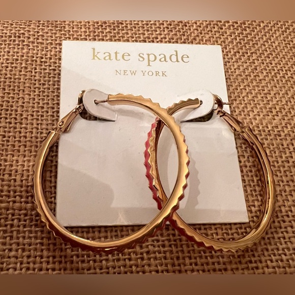 kate spade Jewelry - Kate Spade Gold Hoop Earrings